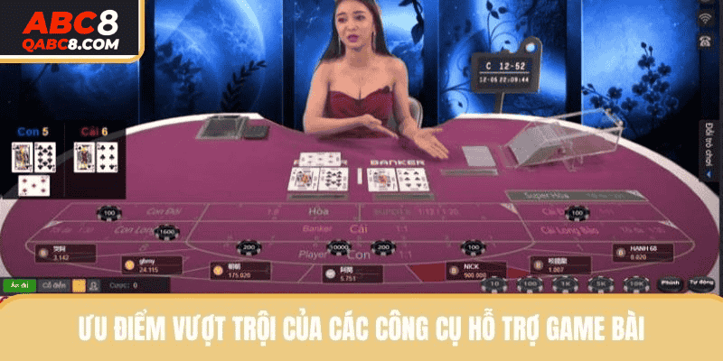 Ưu điểm vượt trội của các công cụ hỗ trợ game bài